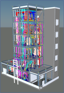 Modular refinery structure installation