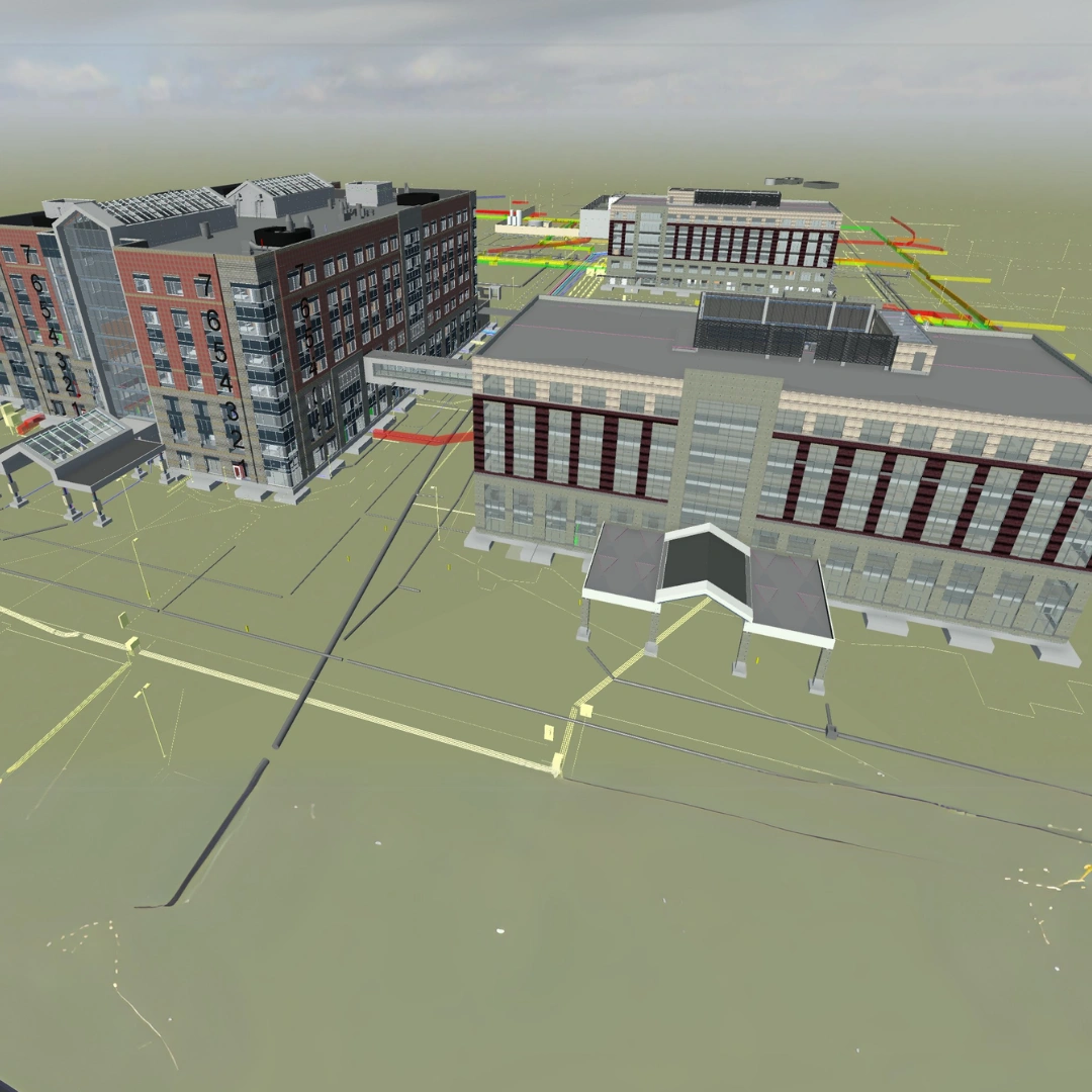 Electrical BIM modeling and coordination for a hospital project in the USA