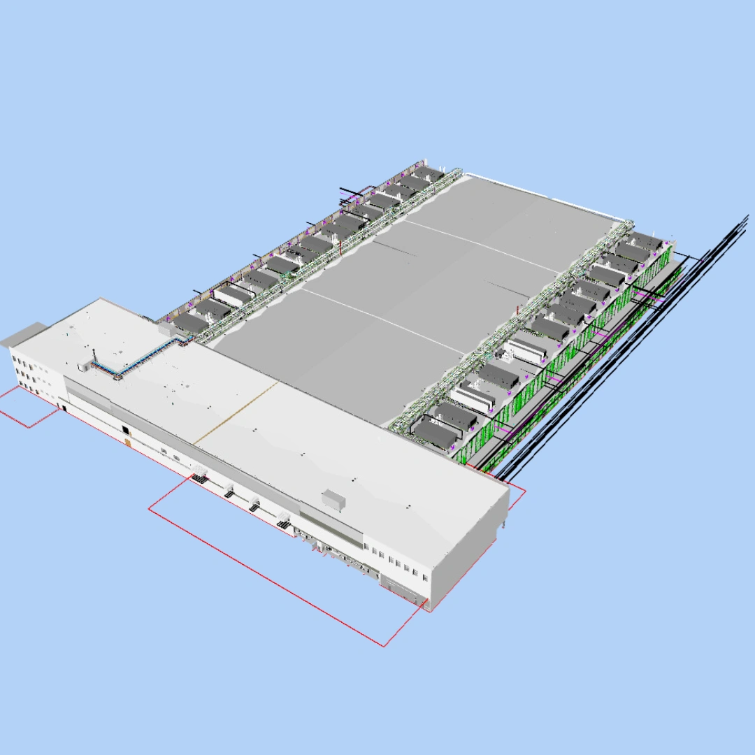 Electrical BIM modeling for semiconductor facility project in USA