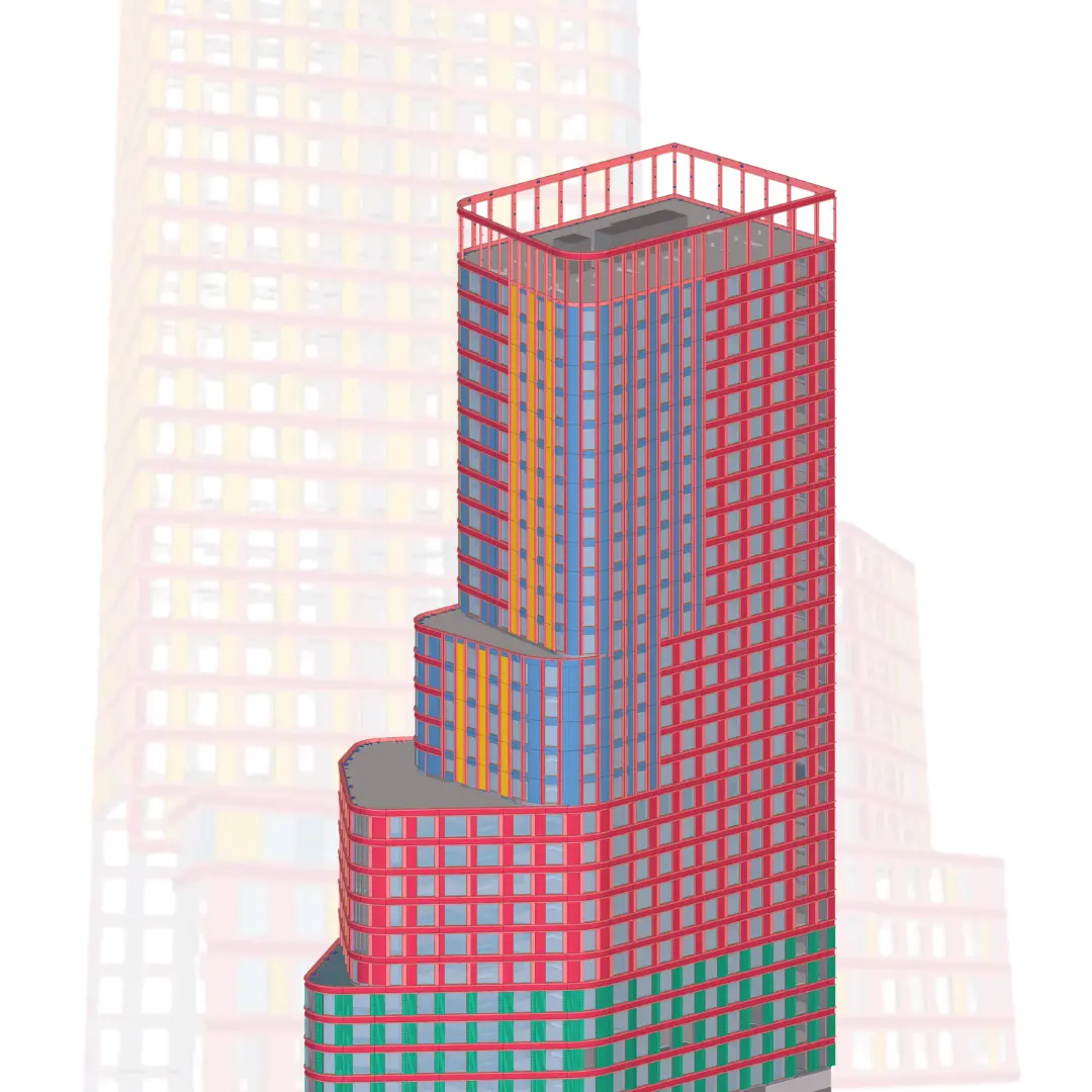 Precast sandwich panels for solar-powered building in Amsterdam