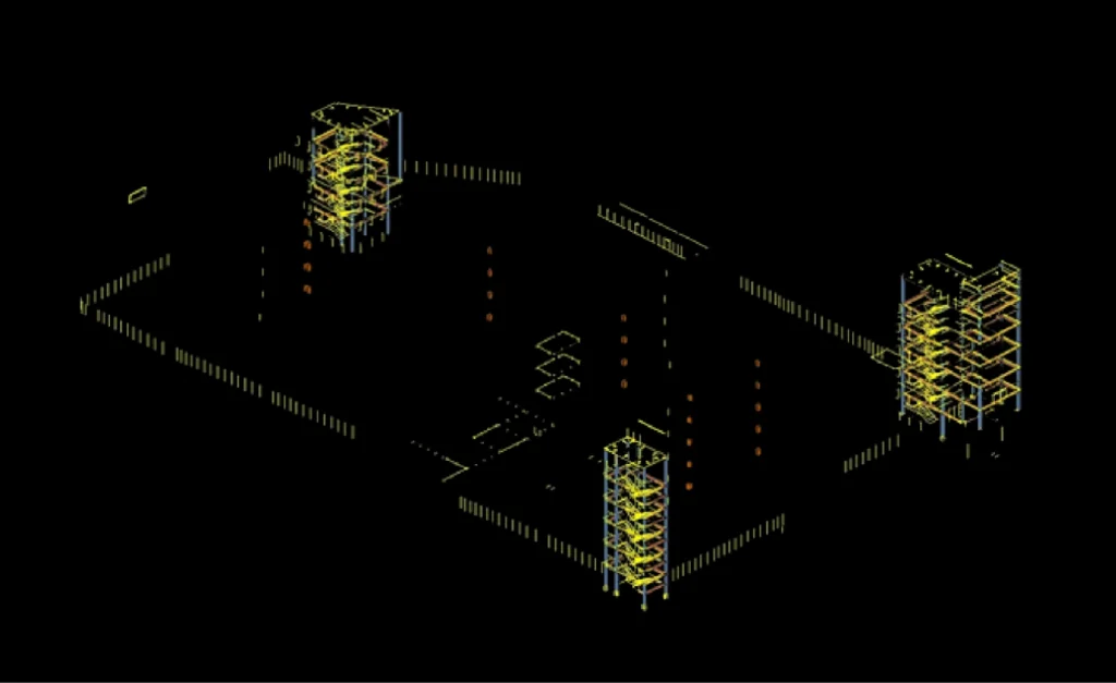 Steel detailing Parking Garage Project 1