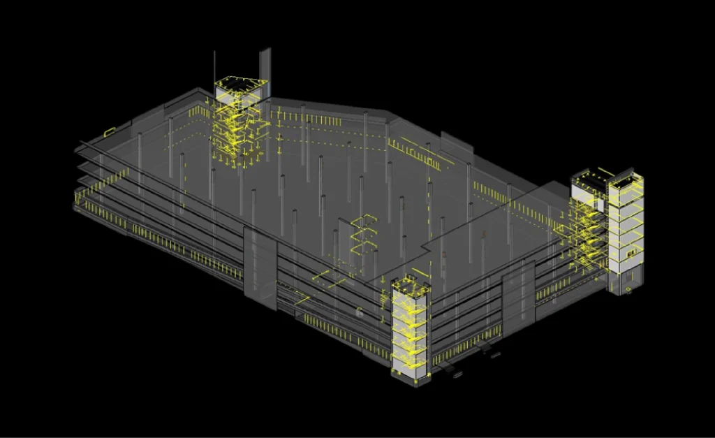 Steel detailing Parking Garage Project 2